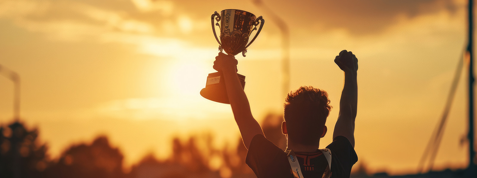 a person with winning cup