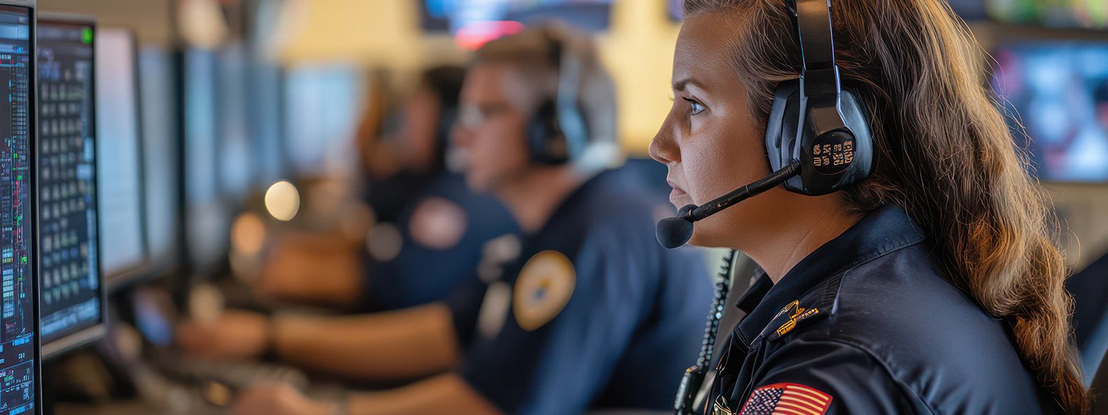 a picture of 911 call center