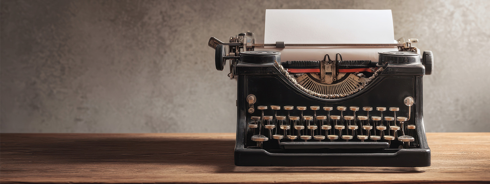 A photo of an old typewriter